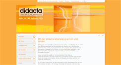 Desktop Screenshot of didacta-koeln.de