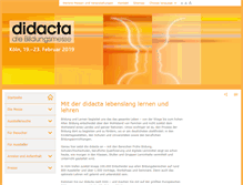 Tablet Screenshot of didacta-koeln.de